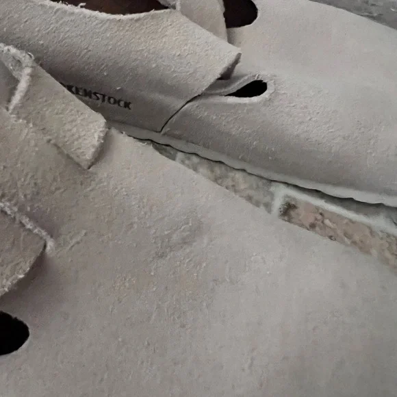 Birkenstock London Men's Light Beige Suede Loafers - Picture 2 of 5